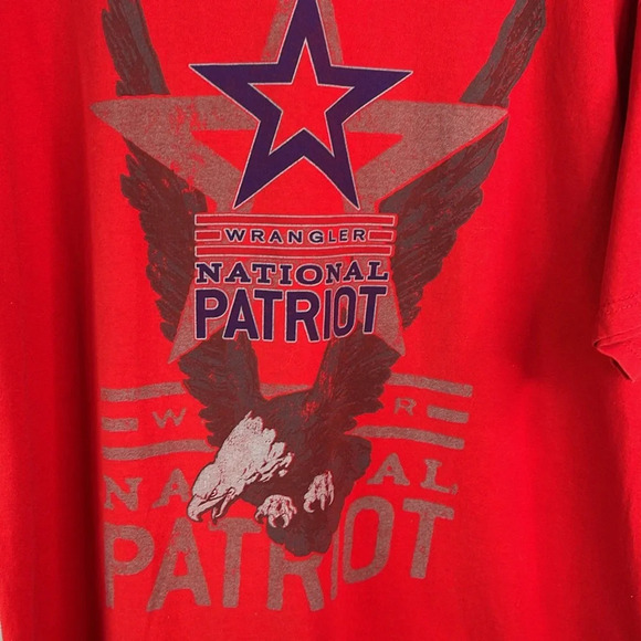 WRANGLER Men’s National Patriot Graphic T-shirt Eagle Crewneck Short Sleeve XL - Picture 4 of 10